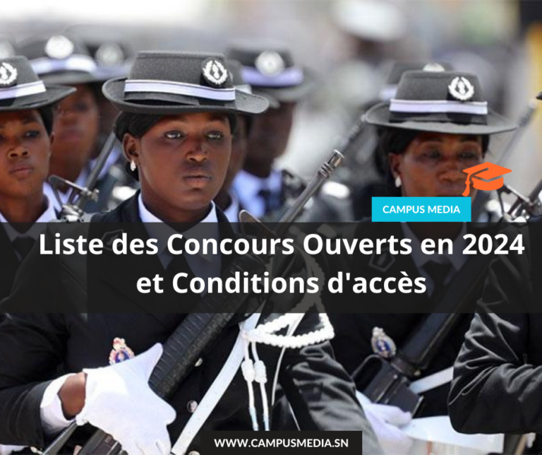 Liste Des Concours Ouverts En 2024 Et Conditions D accès Campus Média