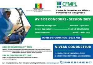 Avis de concours session 2022 pour les niveaux conducteur et technicien