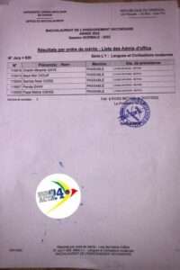 Résultat Bac 2022 Lycée Rosso Senegal