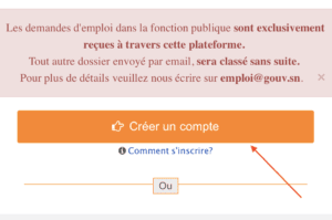 Recrutement Fonction Publique Sénégal (Déposer une demande d’emploi)