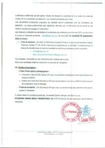 UFR 2S/UGB : Appel à candidatures Master en Sciences infirmières et obstétricales