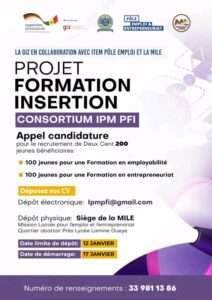 Projet formation et insertion pour les jeunes