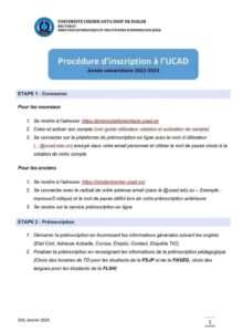 Inscription des nouveaux bacheliers à l'UCAD