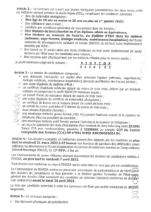 Concours EASSA Session 2023-Dépots ouverts