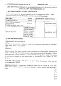 Concours EASSA Session 2023-Dépots ouverts