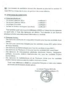 Concours CUGEM 2023 niveau BAC et Licence