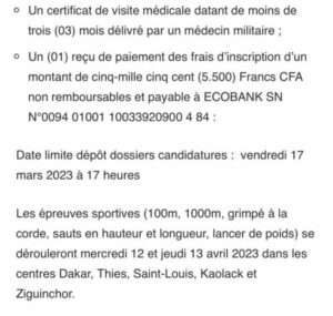 Concours Officiers pilotes ingénieur aéronautique 2023 : Ouverture de dépôts