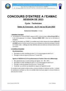 Concours EAMAC 2023 : Cycle technicien – Dépôts ouverts