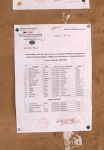 Résultats Concours ENDSS