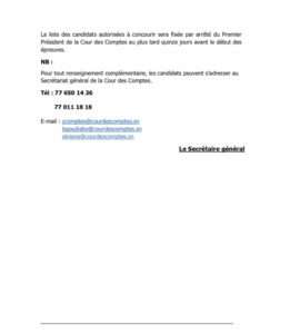 Concours de recrutement des magistrats de la cour des comptes