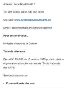 ENA: S’inscrire comme Auditeur libre à l’Ecole Nationale des Arts