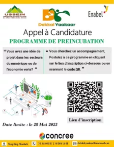 Recrutement de la 2ème cohorte de préincubation de l'incubateur Dekkal Yaakaar