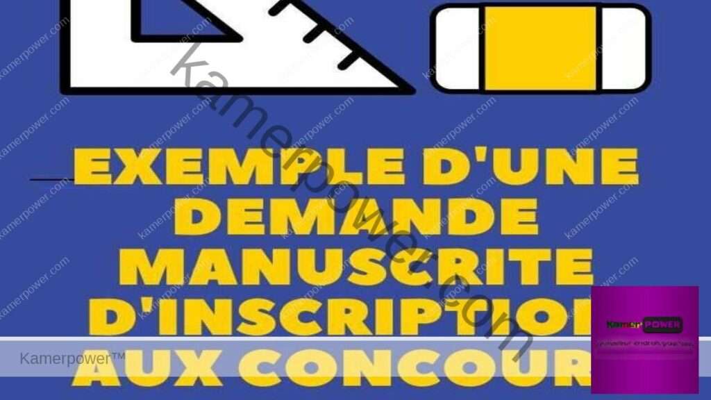 comment rédiger une demande pour un concours